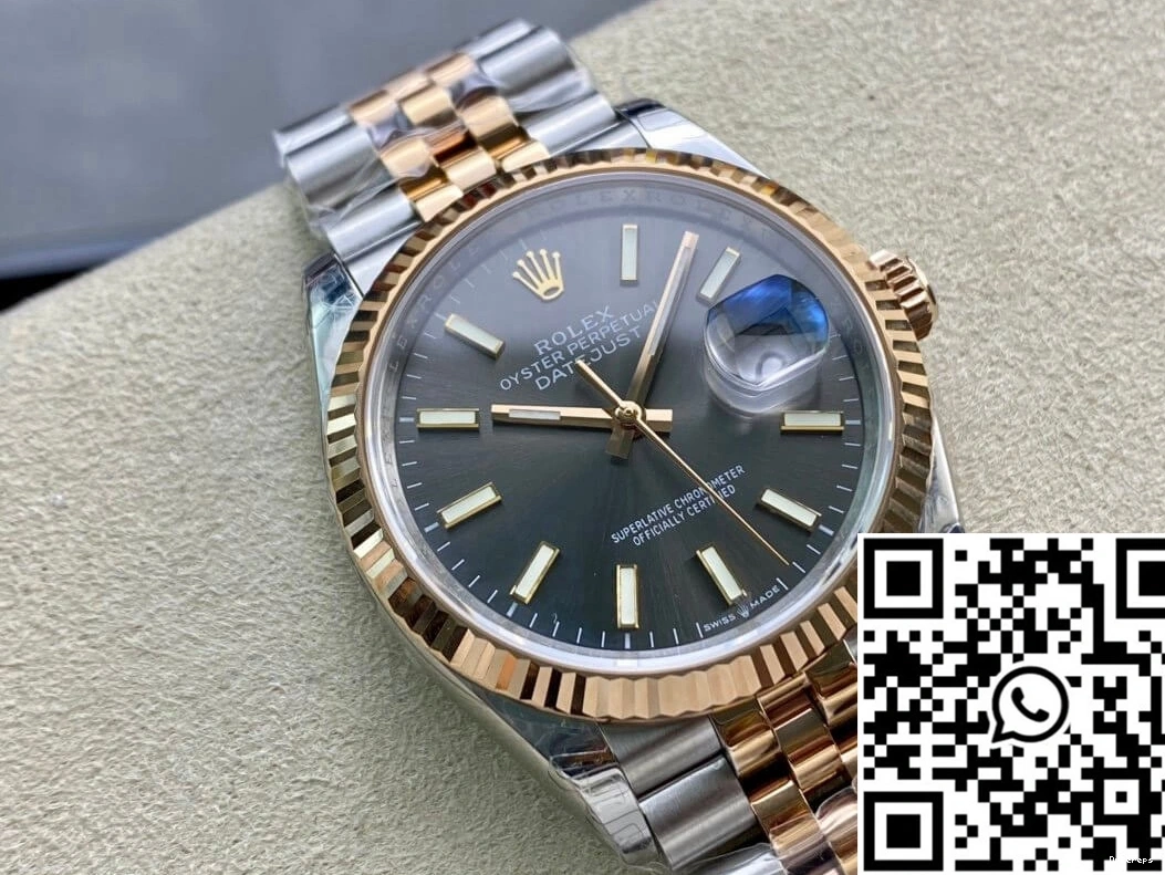 Rolex Gold Datejust EW 637 Rose Sleek Factory M126231-0013 0817